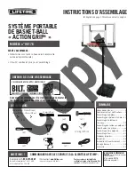 Предварительный просмотр 2 страницы Lifetime Action Grip 90176 Assembly Instructions Manual