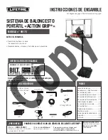 Предварительный просмотр 3 страницы Lifetime Action Grip 90176 Assembly Instructions Manual