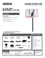 Lifetime ACTION GRIP 90270 Assembly Instructions Manual предпросмотр