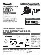 Предварительный просмотр 3 страницы Lifetime ADVENTURE TOWER 90804 Assembly Instructions Manual