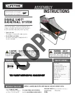 Preview for 1 page of Lifetime DOUBLE SHOT 90056 Assembly Instructions Manual