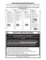 Preview for 3 page of Lifetime FREESTANDING
POWER LIFT 71730 Owner'S Manual With Assembly Instructions