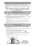 Preview for 29 page of Lifetime FREESTANDING
POWER LIFT 71730 Owner'S Manual With Assembly Instructions