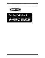 Предварительный просмотр 1 страницы Lifetime FreeStyle Owner'S Manual