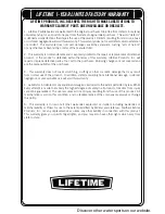 Предварительный просмотр 11 страницы Lifetime FreeStyle Owner'S Manual