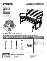 Preview for 1 page of Lifetime GLIDER 60361 Assembly Instructions Manual