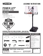 Preview for 1 page of Lifetime POWER LIFT 90600 Assembly Instructions Manual