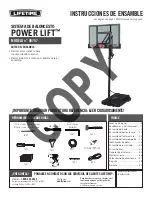 Предварительный просмотр 3 страницы Lifetime POWER LIFT 90757 Assembly Instructions Manual