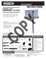 Preview for 1 page of Lifetime POWER LIFT Aassembly Instructions