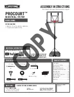 Preview for 1 page of Lifetime PROCOURT 90690 Assembly Instructions Manual