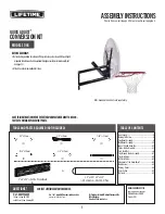 Предварительный просмотр 1 страницы Lifetime QUICK ADJUST 1044 Assembly Instructions Manual