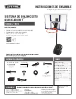 Preview for 3 page of Lifetime QUICK ADJUST 90518 Assembly Instructions Manual