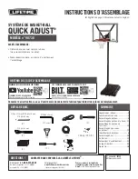 Preview for 2 page of Lifetime QUICK ADJUST 90738 Assembly Instructions Manual