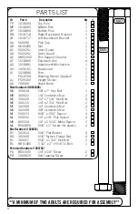 Preview for 4 page of Lifetime QUICK ADJUST II 1008 Owner'S Manual With Assembly Instructions