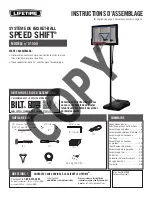 Preview for 2 page of Lifetime SPEED SHIFT 51550 Assembly Instructions Manual