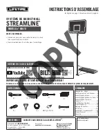 Предварительный просмотр 2 страницы Lifetime STREAMLINE 90670 Assembly Instructions Manual