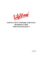 LifeView FlyTV Platinum Gold30 User Manual preview