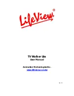 Предварительный просмотр 1 страницы LifeView TV Walker Lite User Manual