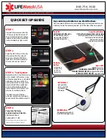 Preview for 1 page of LifeWatch CL5 Quick Start Manual