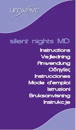 Предварительный просмотр 1 страницы LifeWave silent nights MD Instructions Manual