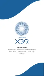 LifeWave X39 Instructions Manual предпросмотр