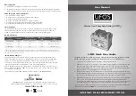 LIFOS LiFPO4 Quick User Manual предпросмотр