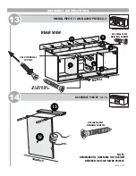 Предварительный просмотр 11 страницы Lift Bridge Kitchen & Bath 50202 Assembly Instructions Manual