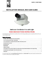 Lift Bridge Kitchen & Bath DSQR70BNOR Installation Manual And User'S Manual preview