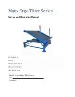 Lift Products Maxx-Ergo Tilter Series Service And Operating Manual preview