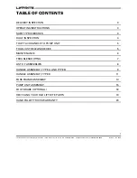 Preview for 3 page of Lift-Rite Altra Owner'S Manual, Operating  Instructions Manual, And  Replacement Parts Manual