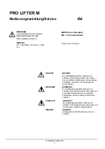 Предварительный просмотр 3 страницы Lift-Rite LEC 1000 M PST Plus Operator’S Manual/Service