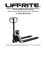 Предварительный просмотр 1 страницы Lift-Rite LFTSC Owner'S Manual, Operating  Instructions Manual, And  Replacement Parts Manual