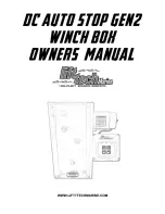 Lift Tech Marine DC AUTO STOP GEN2 Owner'S Manual preview