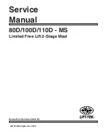 Предварительный просмотр 1 страницы Lift Tek 100D-MS Service Manual