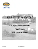 Предварительный просмотр 1 страницы Lift Tek 35DV-MQ Service Manual