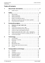 Preview for 3 page of LiftEquip TW160 Operating Manual