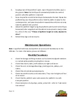 Preview for 13 page of LIFTGATOR TG-P Assembly & Operators Manual