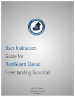 Liftsafe Fall Protection RoofGuard Classic HGC-KIT-09 User Instruction Manual preview