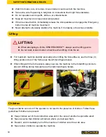 Предварительный просмотр 10 страницы Ligchine SPIDERSCREED Owner'S/Operator'S Manual