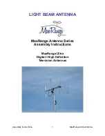 Light Beam Antenna MaxRange Series Assembly Instructions Manual preview