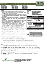 Light Efficient Design LED-8033E Instruction & Installation Manual предпросмотр