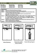 Preview for 2 page of Light Efficient Design LED-8033E Instruction & Installation Manual