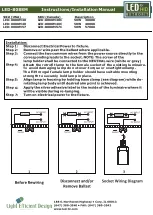 Предварительный просмотр 2 страницы Light Efficient Design LED-8088M Series Instruction & Installation Manual