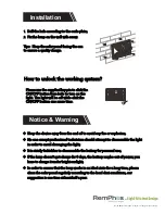 Preview for 4 page of Light Efficient Design RemPhos RP-SSL-1W-40K-BK-GI User Manual