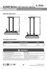 Предварительный просмотр 2 страницы Light Emitting Designs IL3525 Series Installation Manual