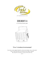 Light Emotion DERBY4 User Instruction Manual предпросмотр