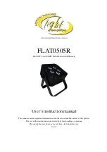 Light Emotion FLAT0505R User Instruction Manual preview