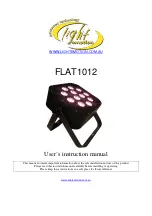 Light Emotion FLAT1012 User Instruction Manual предпросмотр