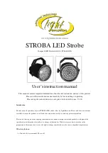 Light Emotion STROBA User Instruction Manual предпросмотр