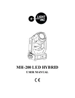 LIGHT INC MH-200 LED HYBRID User Manual preview